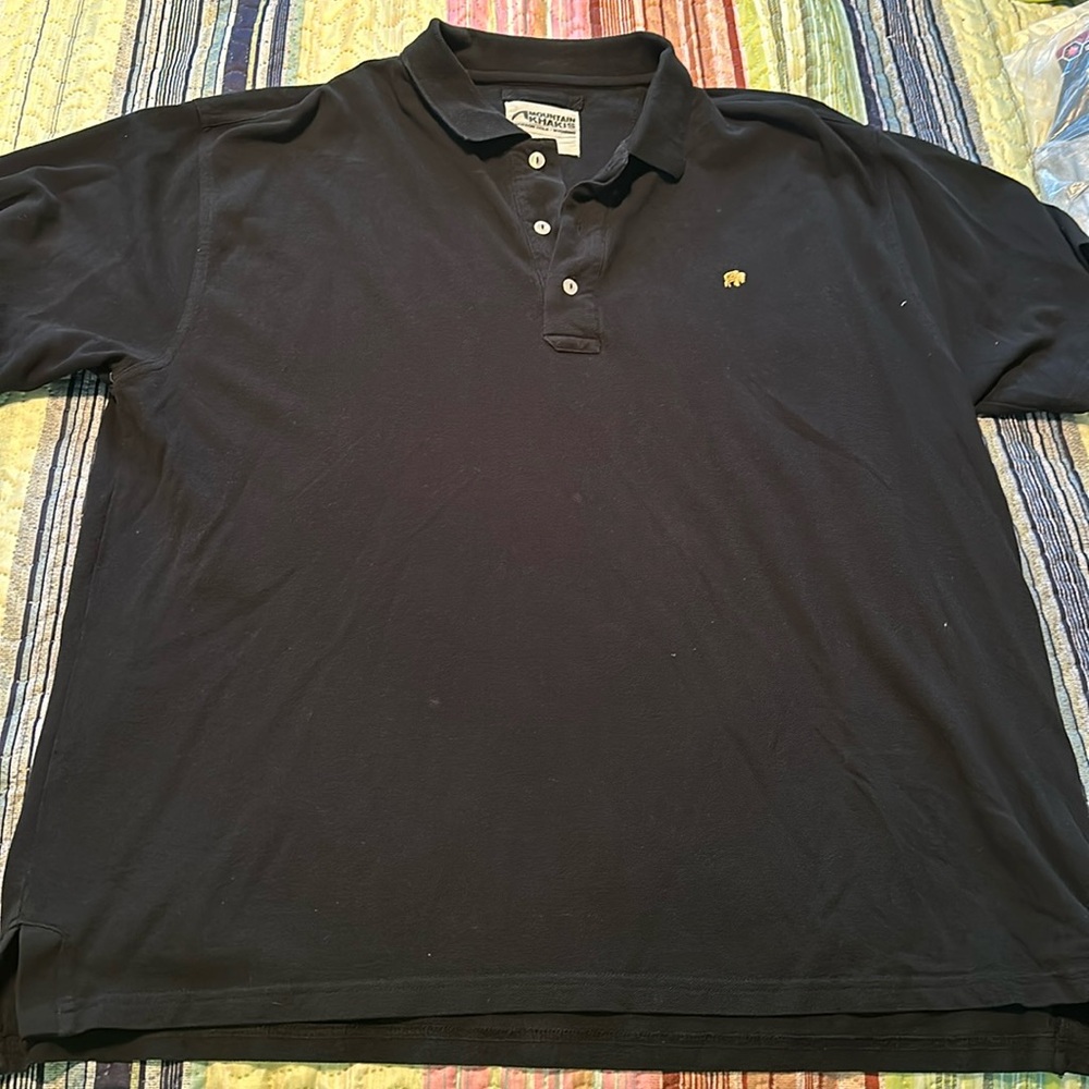 Gently worn mountain khakis polo